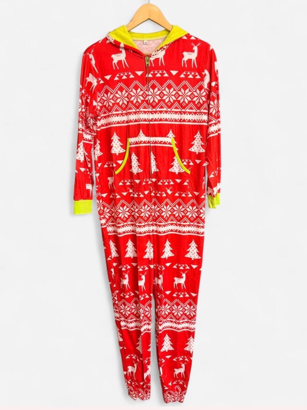 Adult Unisex Zip Up Holiday Onesie